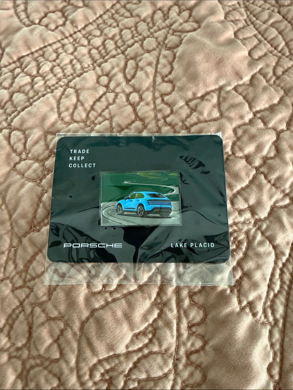 Lake Placid Blue Car Enamel Pin - Women Accessories Key & Card Holders